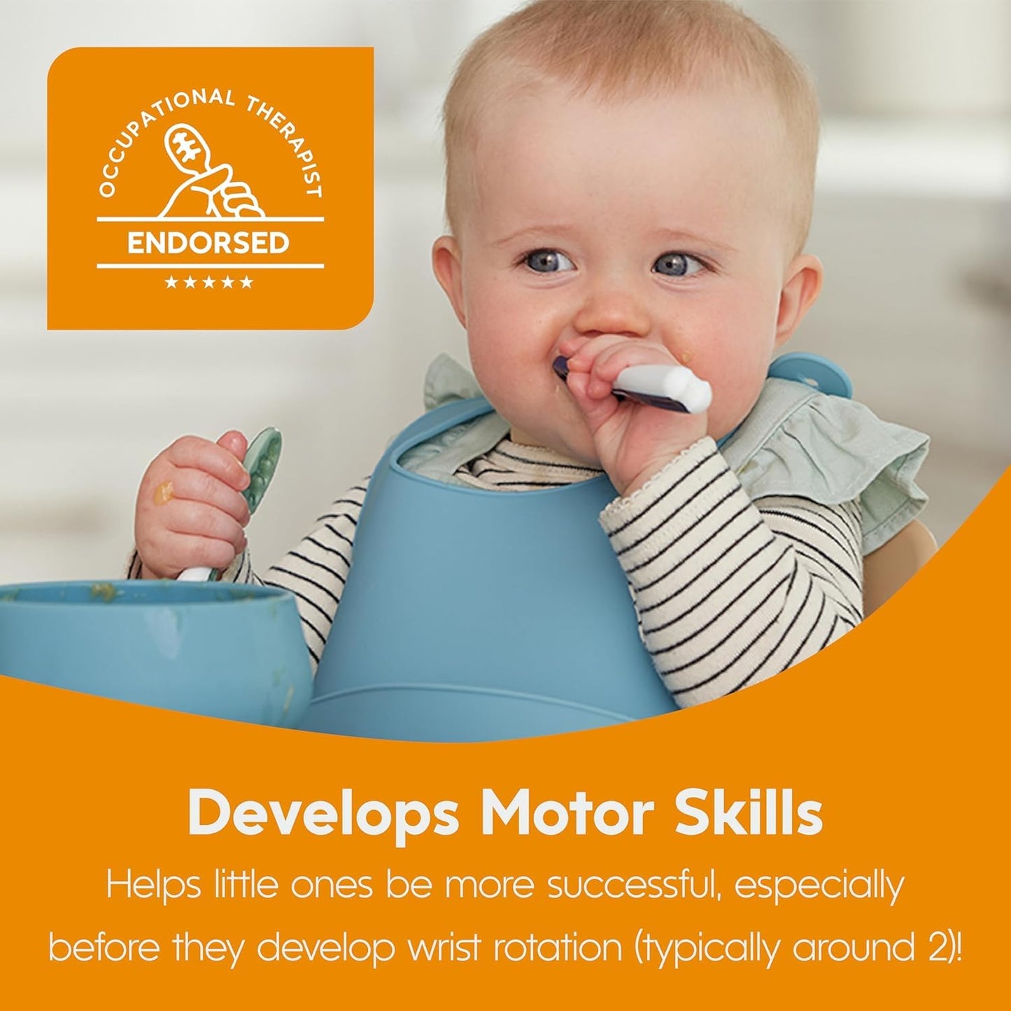 Baby Spoon Set – 2-Stage Self-Feeding Training Utensils for Infants and Toddlers
