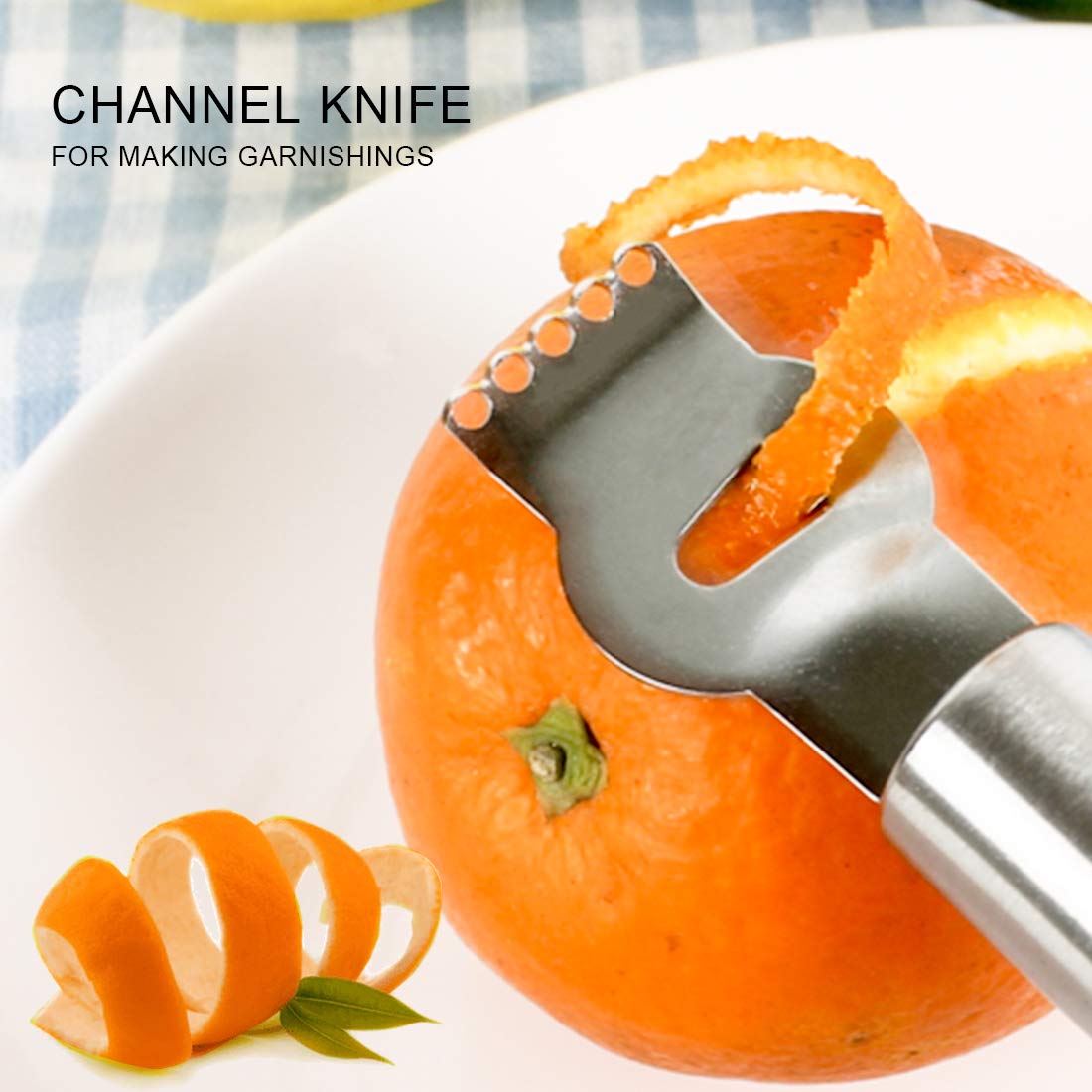 Stainless Steel Citrus Zester & Peeler