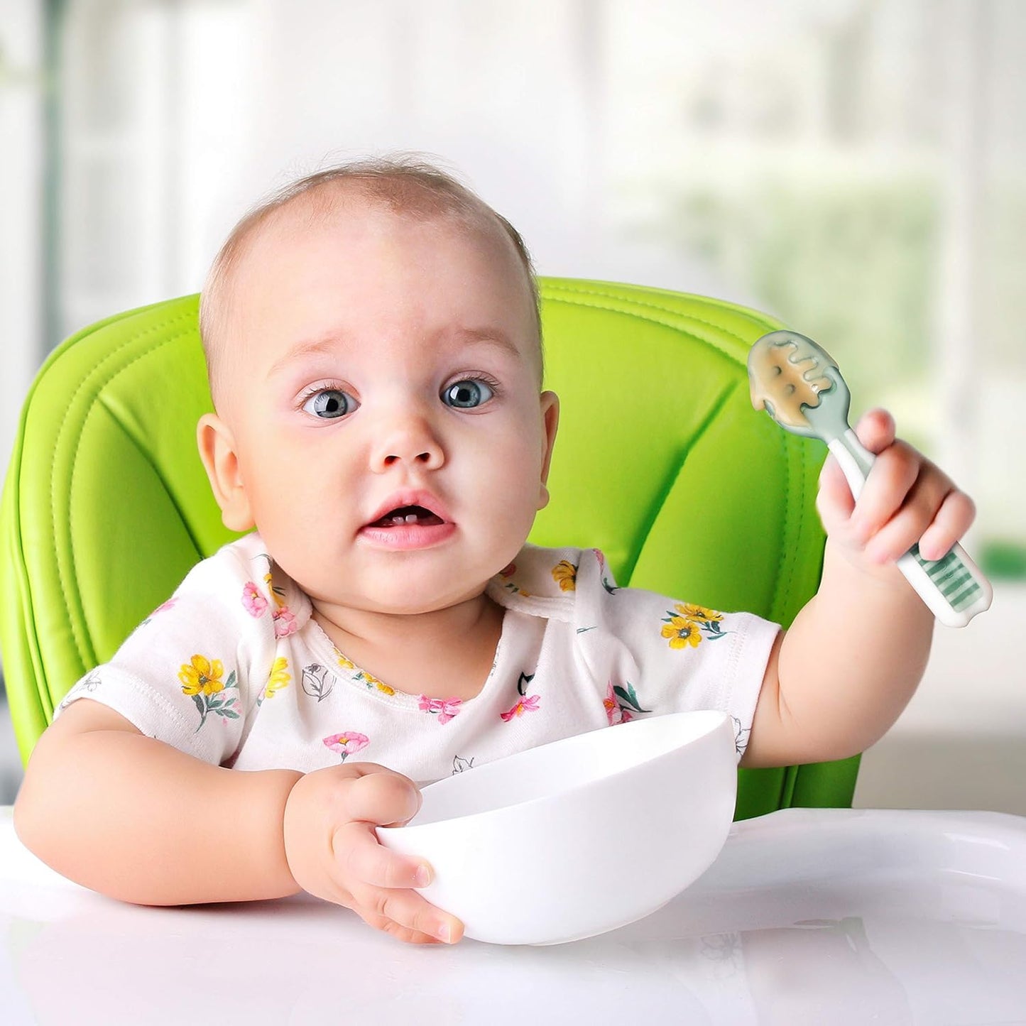 Baby Spoon Set – 2-Stage Self-Feeding Training Utensils for Infants and Toddlers