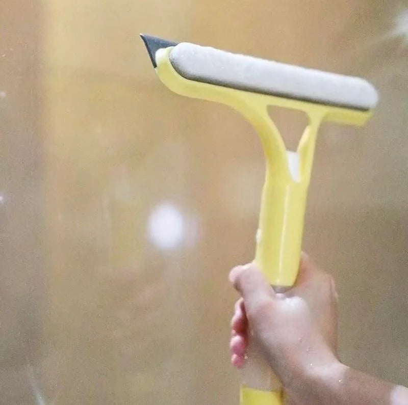 3 in 1 Window Cleaning Scraper with Spray