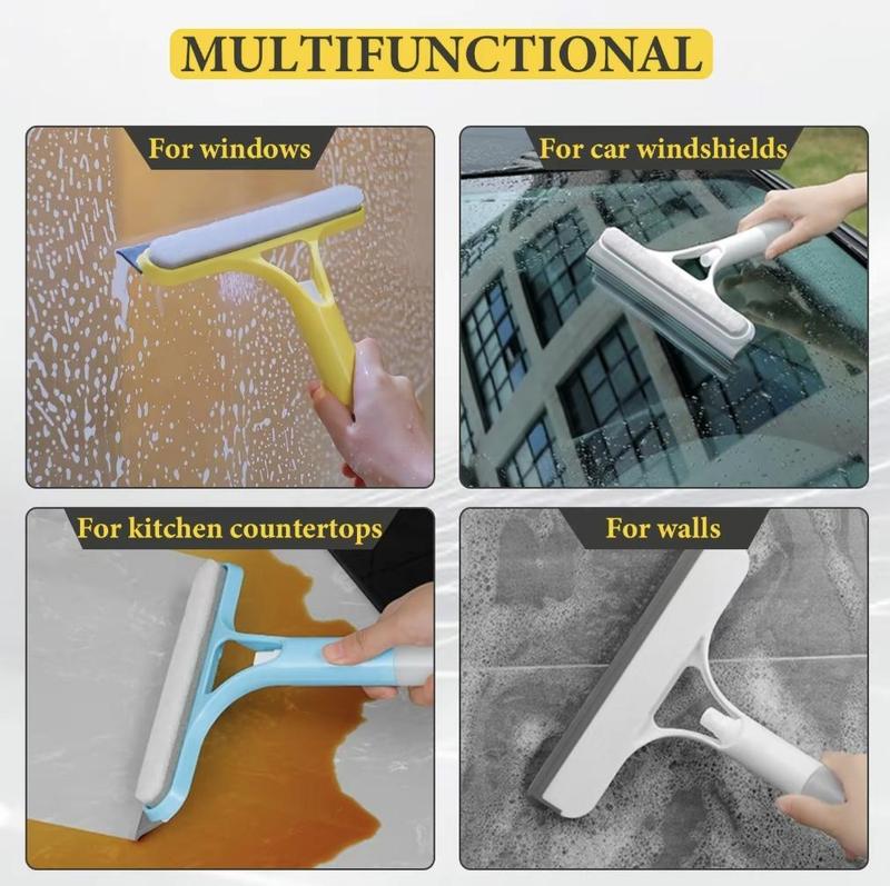 3 in 1 Window Cleaning Scraper with Spray