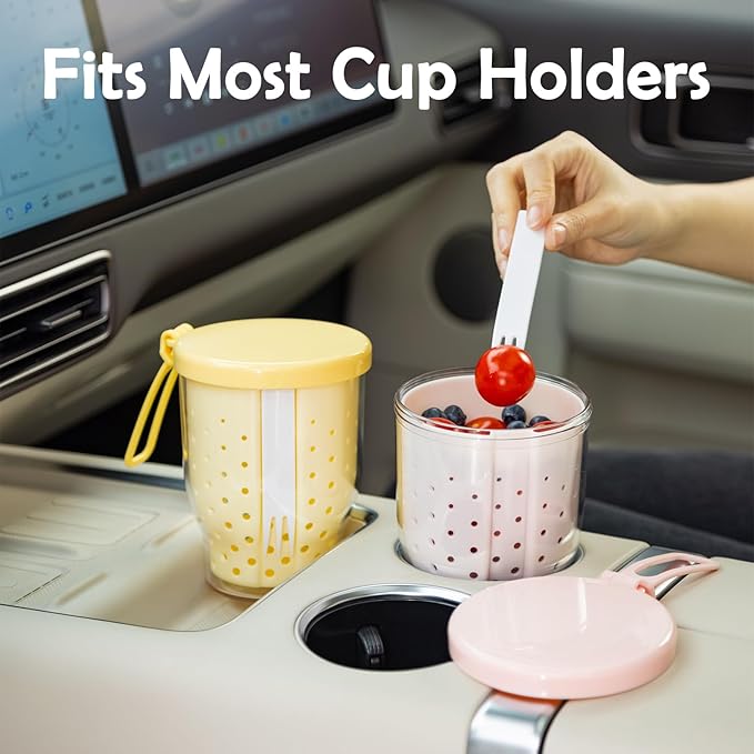 25 Oz Travel Fruit Cups for Car