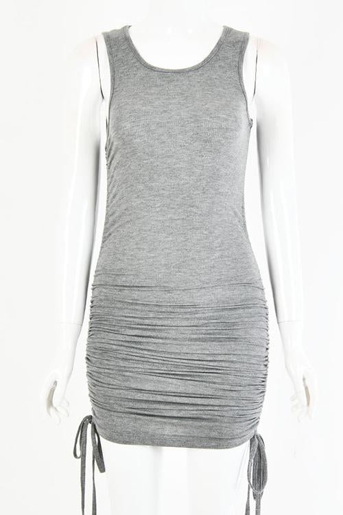 Stunncal Drawstring Sleeveless Mini Dress