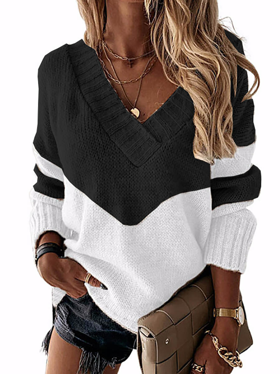 Stunncal Knit V Neck Sweater(8 colors)