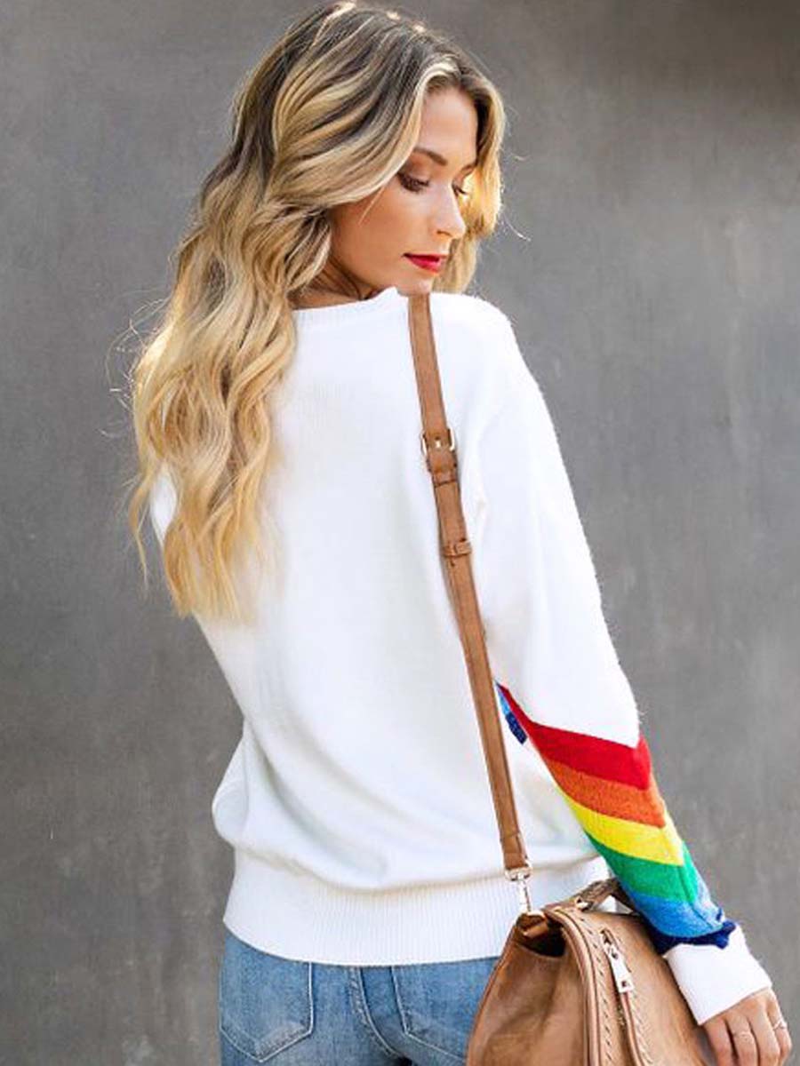 Stunncal Rainbow Design White Top