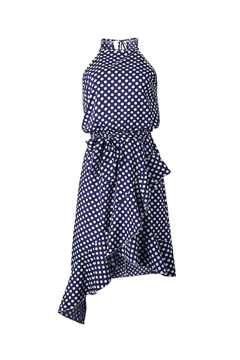 Stunncal Irregular Polka Dot Dress