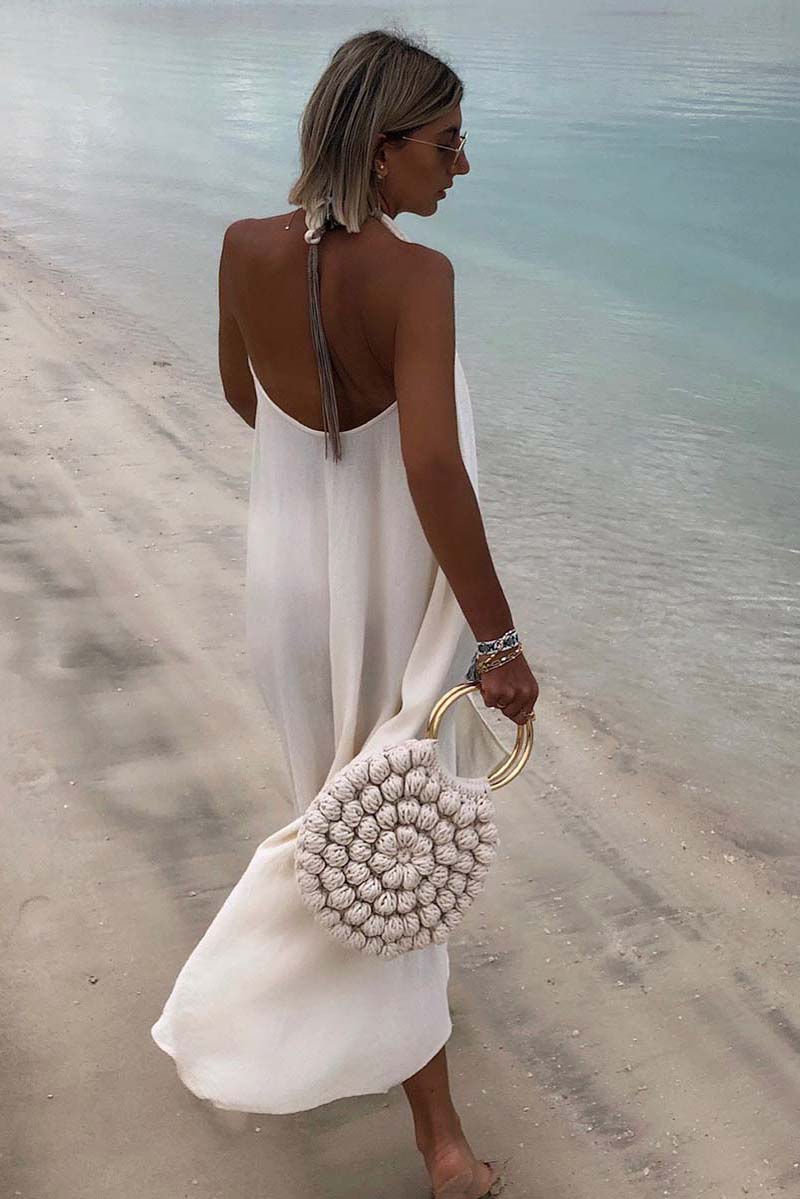 Stunncal Sexy Sleeveless Halter Dress