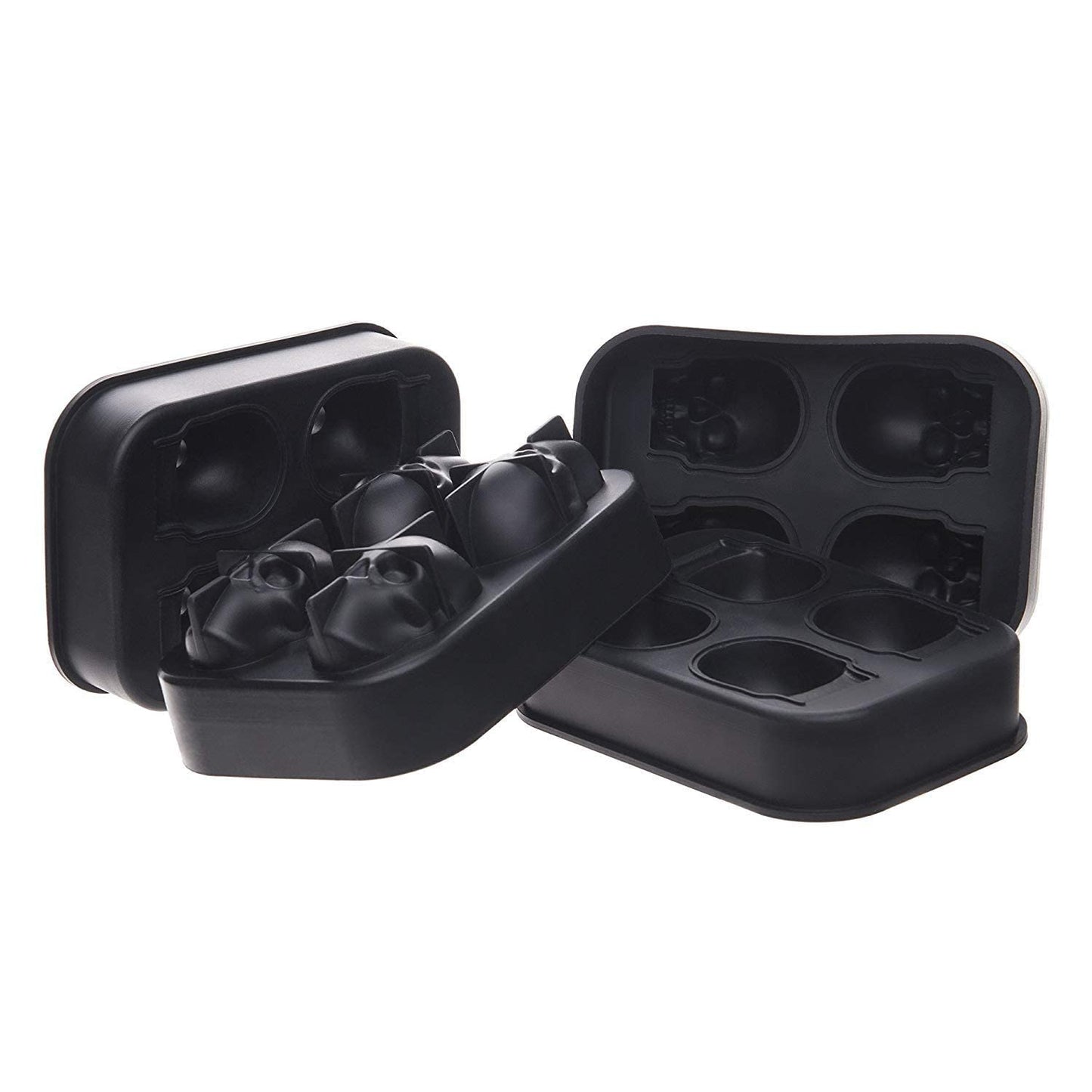 2 Pack Skull Silicone Ice Cube Mold