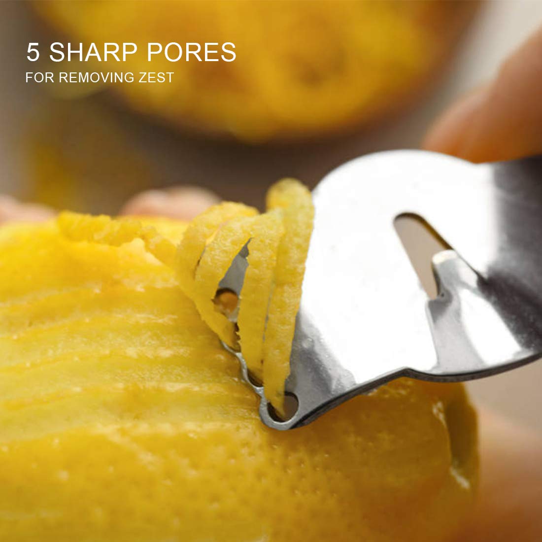 Stainless Steel Citrus Zester & Peeler