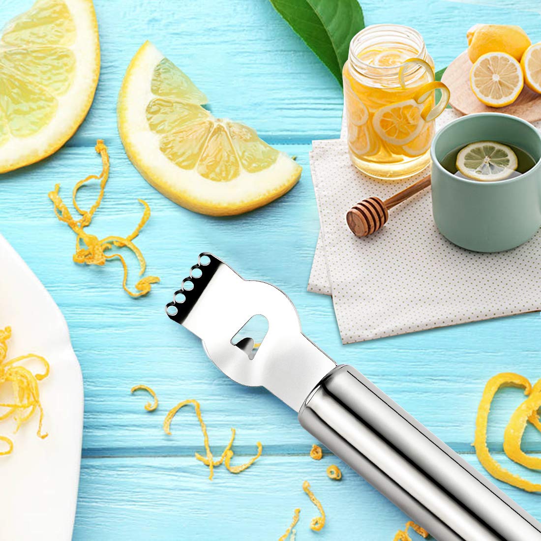 Stainless Steel Citrus Zester & Peeler