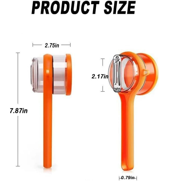 2 Pack Stainless Steel Peeler with Built-in Storage Box