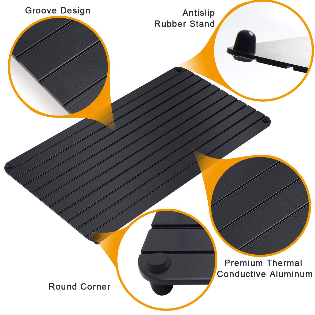 Fast Defrosting Tray for Frozen Meat – Safe, Quick & Reusable