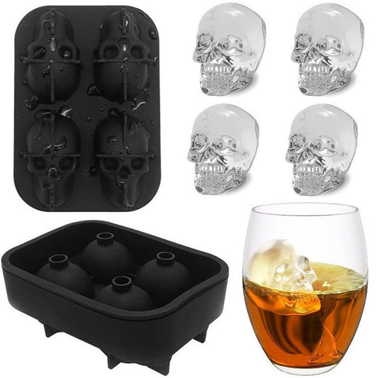 2 Pack Skull Silicone Ice Cube Mold