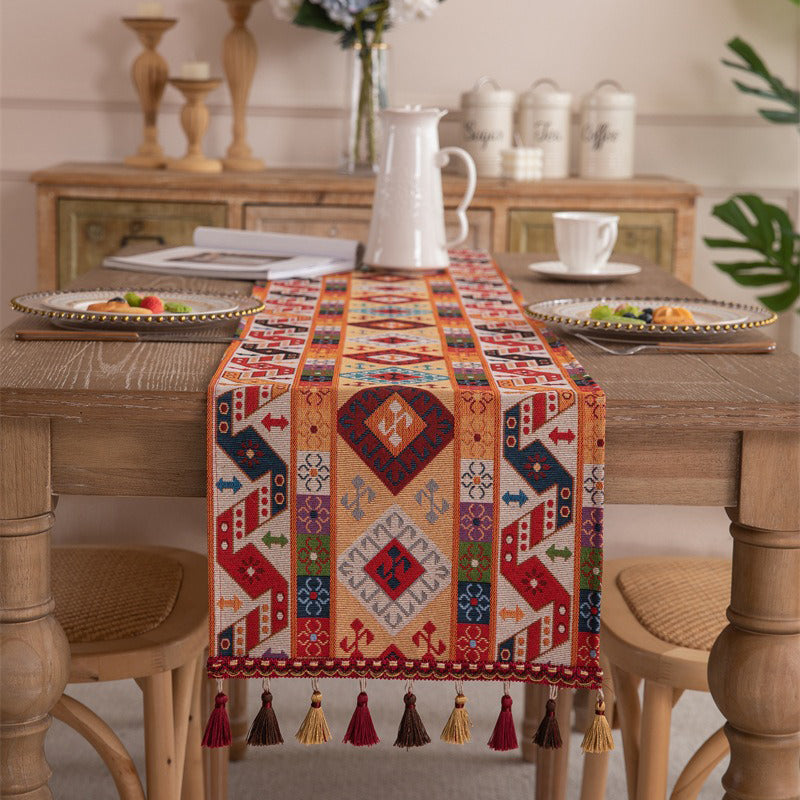 Bohemian Geometric Pattern Tablecloth